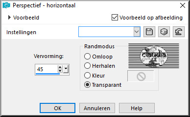 Effecten - Geometrisch effecten - Perspectief - Horizontaal 