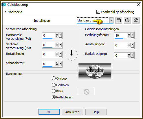 Effecten - Reflectie-effecten - Caleidoscoop