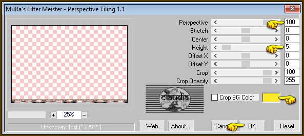 Effecten - Insteekfilters - MuRa's Meister - Perspective Tiling