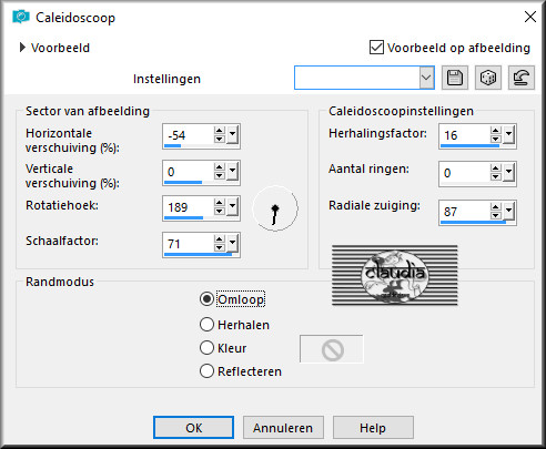 Effecten - Reflectie effecten - Caleidoscoop