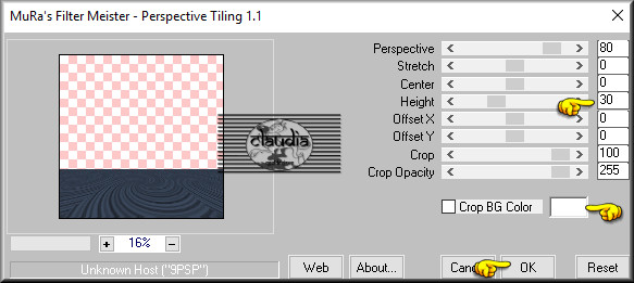 Effecten - Insteekfilters - MuRa's Meister - Perspective Tiling