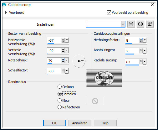 Effecten - Reflectie-effecten - Caleidoscoop :