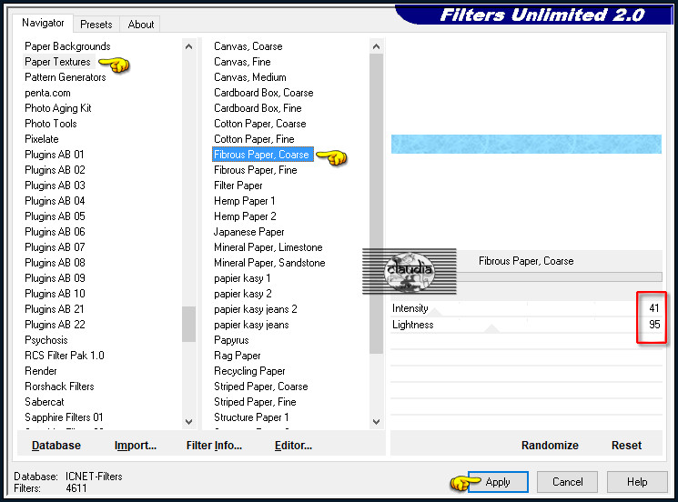 Effecten - Insteekfilters - <I.C.NET Software> - Filters Unlimited 2.0 - Paper Textures - Fibrous Paper, Coarse :