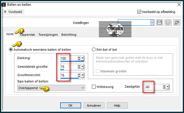 Effecten - Artistieke effecten - Ballen en Bellen 