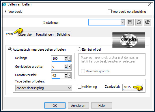 Effecten - Artistieke effecten - Ballen en Bellen