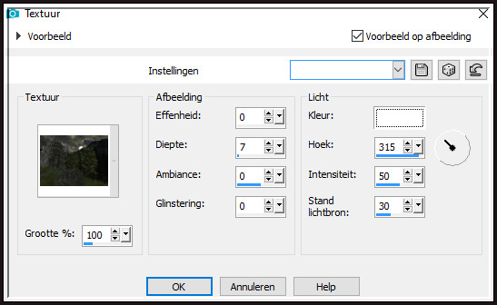 Effecten - Textuureffecten - Textuur