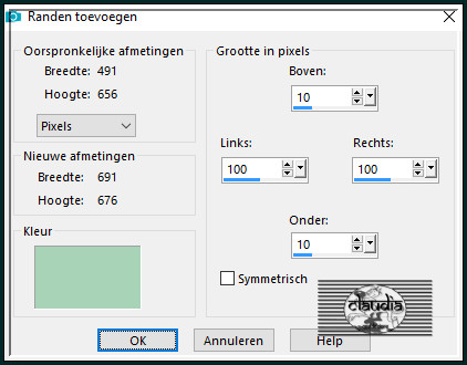 Afbeelding - Randen toevoegen :