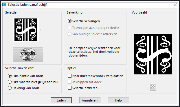 Selecties - Selectie laden/opslaan - Selectie laden vanaf schijf : Sel_Dakara-C_Musica