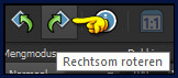 Klik op de knop "Rechtsom roteren" :