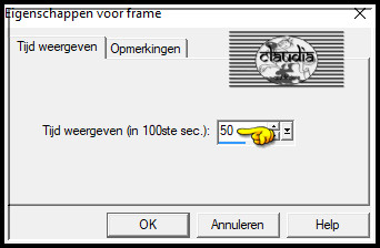 Animatie - Eigenschappen van frame