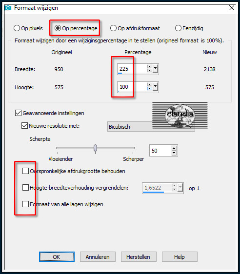 Afbeelding - Formaat wijzigen