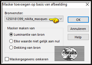 Lagen - Nieuwe maskerlaag - Uit afbeelding :