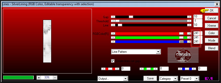 Effecten - Insteekfilters - AP 01 [Innovations] - Lines - SilverLining