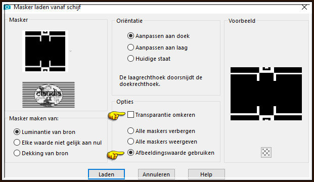 Lagen - Masker laden/opslaan - Masker laden vanaf schijf : MD-mask-25 