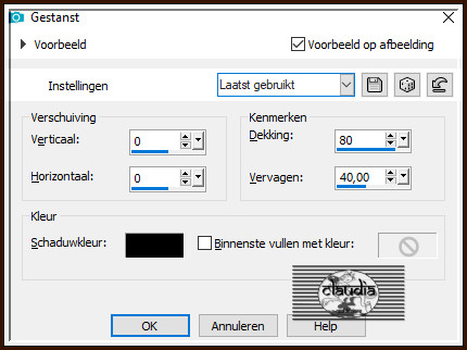 Effecten - 3D-Effecten - Gestanst : Schaduwkleur = Zwart (#000000)