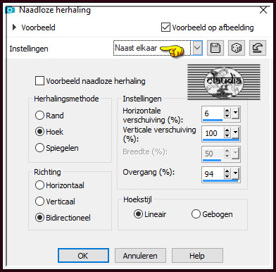 Effecten - Afbeeldingseffecten - Naadloze herhaling :