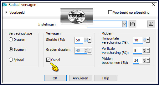Aanpassen - Vervagen - Radiaal vervagen :