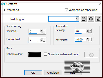 Effecten - 3D-Effecten - Gestanst : Schaduwkleur = Zwart (#000000)