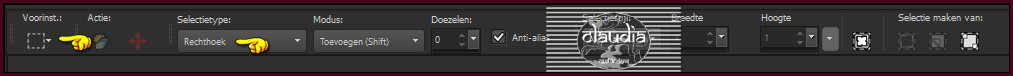 Activeer het Selectiegereedschap (toets S) - Rechthoek
