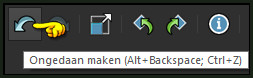 Klik nu 1 x op het "Ongedaan maken" pijltje