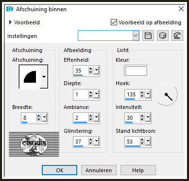 Effecten - 3D-Effecten - Afschuinig binnen