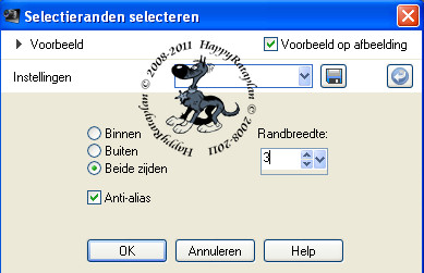 Selectieranden selecteren