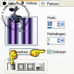 Instellingen voor het verloop