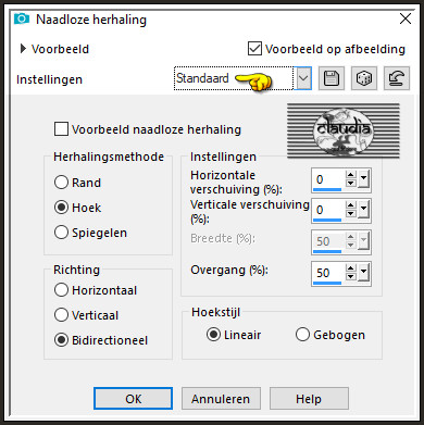 Effecten - Afbeeldingseffecten - Naadloze herhaling