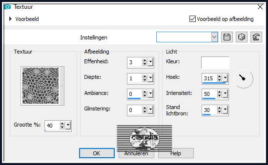 Effecten - Textuureffecten - Textuur