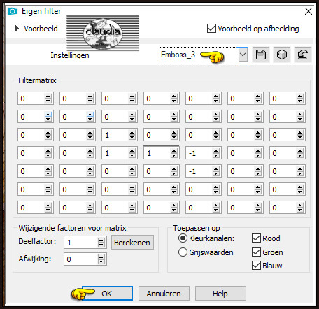 Effecten - Eigen filter - Emboss_3