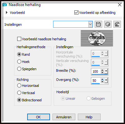 Effecten - Afbeeldingseffecten - Naadloze herhaling 