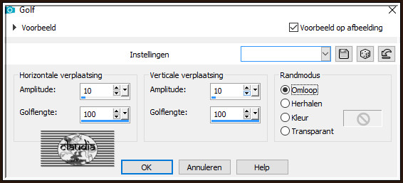 Effecten - Vervormingseffecten - Golf :