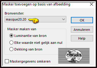 Lagen - Nieuwe maskerlaag - Uit afbeelding :