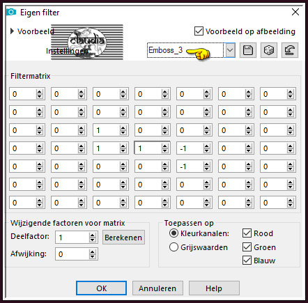 Effecten - Eigen filter - Emboss_3