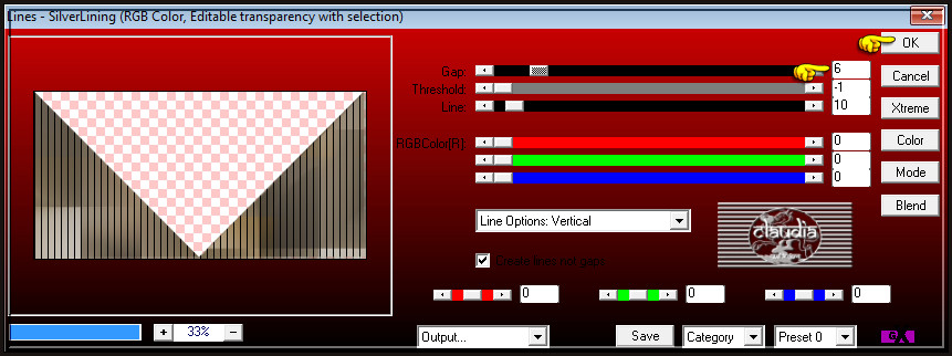 Effecten - Insteekfilters - AP 01 [Innovations] - Lines - SilverLining