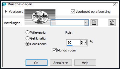 Aanpassen - Ruis toevoegen/verwijderen - Ruis toevoegen