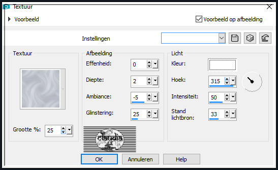 Effecten - Textuureffecten - Textuur