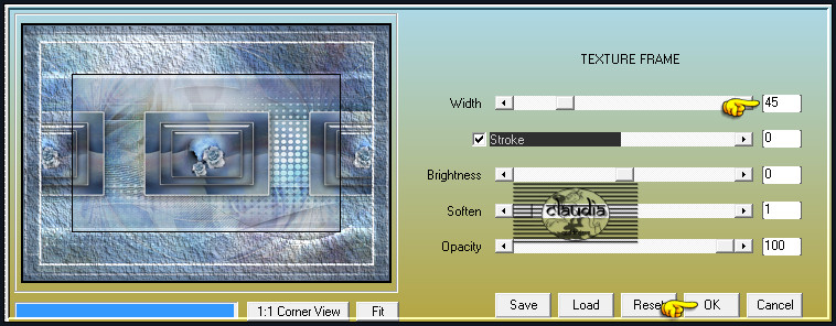 Effecten - Insteekfilters - AAA Frames - Texture Frame