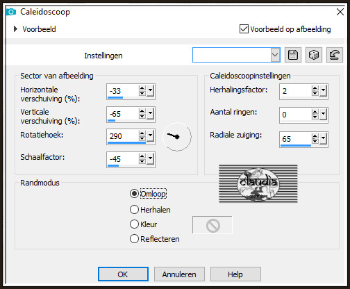 Effecten - Reflectie-effecten - Caleidoscoop