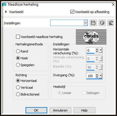 Effecten - Afbeeldingseffecten - Naadloze herhaling