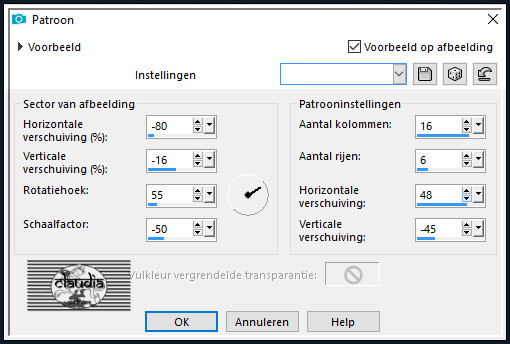 Effecten - Reflectie-effecten - Patroon