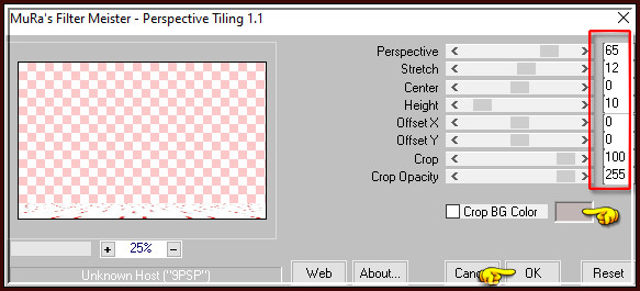 Effecten - Insteekfilters - MuRa's Meister - Perspective Tiling