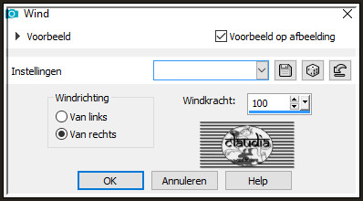 Effecten - Vervormingseffecten - Wind :