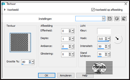 Effecten - Textuureffecten - Textuur