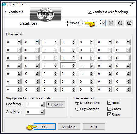 Effecten - Eigen filter 