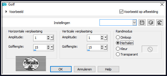 Effecten - Vervormingseffecten - Golf