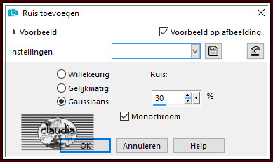 Aanpassen - Ruis toevoegen/verwijderen - Ruis toevoegen