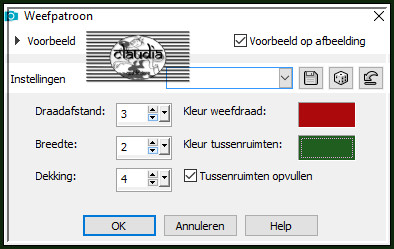 Effecten - Textuureffecten - Weefpatroon