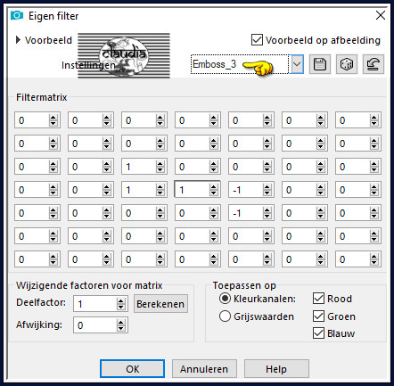 Effecten - Insteekfilters - Eigen filter - Emboss_3