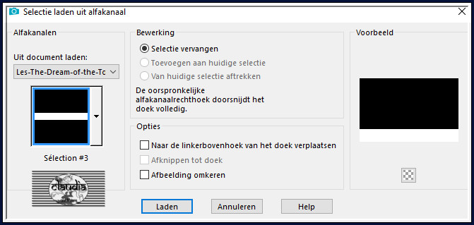 Selecties - Selectie laden/opslaan - Selectie laden uit alfakanaal : Sélection #3